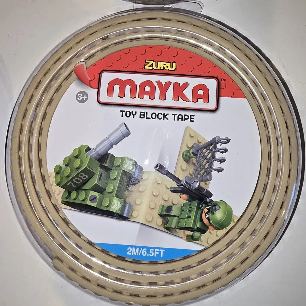 Zuru Mayka Toy Block Tape 6.5 Feet, 4 Pack New for Brick Building